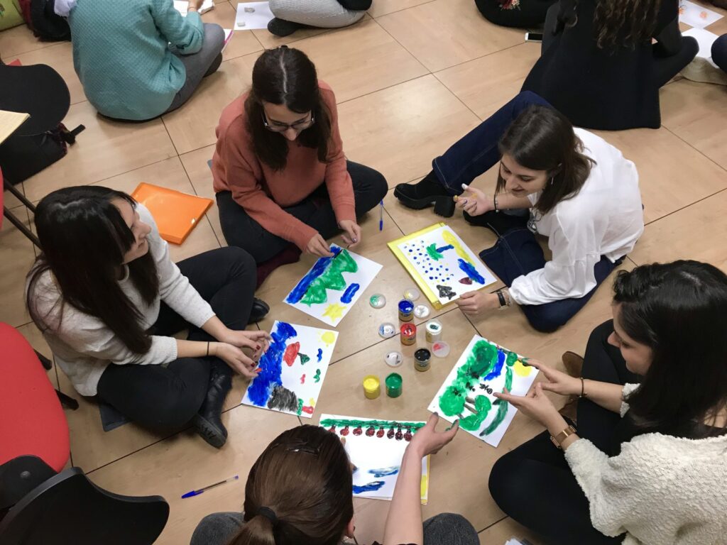 Taller de expresion plastica con temperas